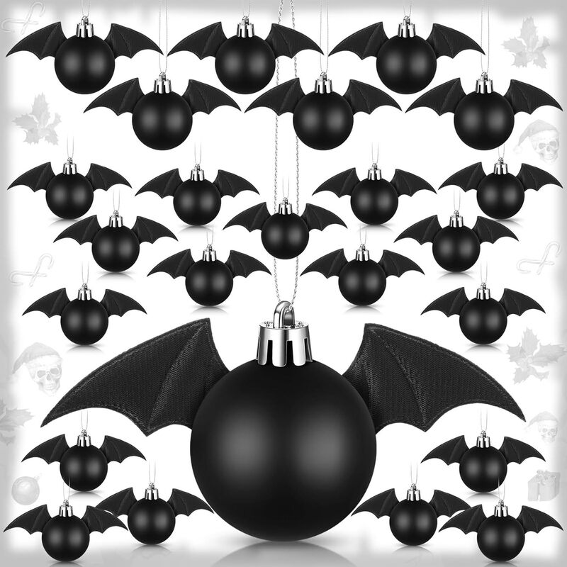 Cross-Border Halloween Ghost Festival Bat Ball Pendant Christmas Ball Decorative Ball Hanging Ornament Printed Painted Matte Glossy Ball