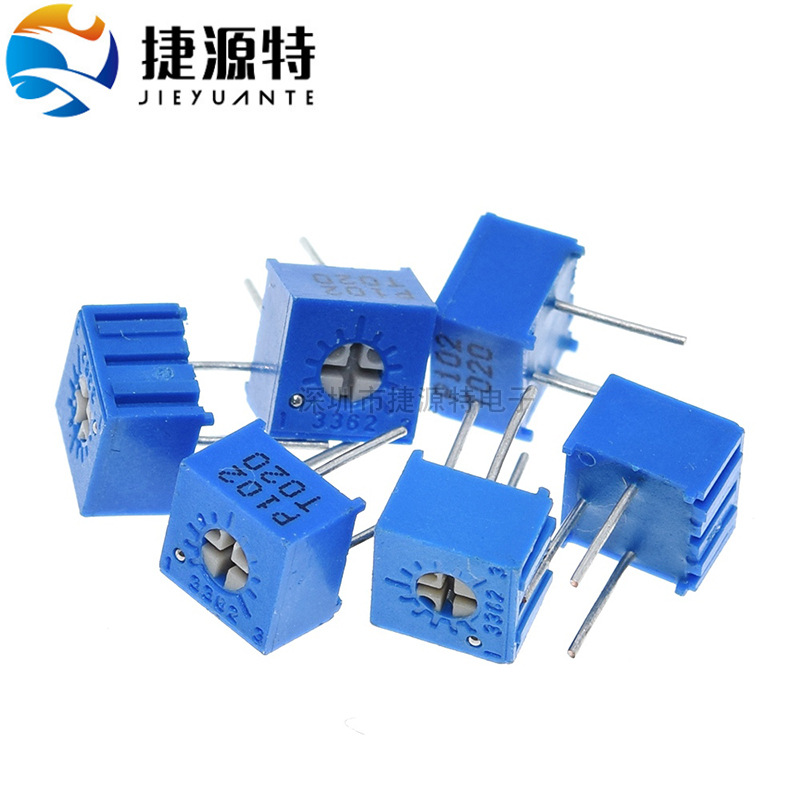 3362P电位器精密可调电阻立式 202/502/103/203 2K/5K/10K/20K 欧