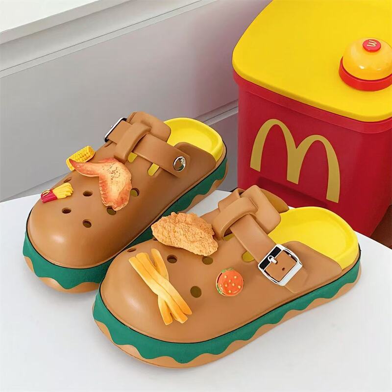 New Style Birkenstock-Style Clogs with Closed-Toe Design for Women, Thick-Soled, Cute Cartoon Slip-On Clogs with a Soft, Cushioned Feel New Style Birkenstock-Style Clogs with Closed-Toe Design for Women, Thick-Soled, Cute Cartoon Slip-On Clogs with a Soft, Cushioned Feel