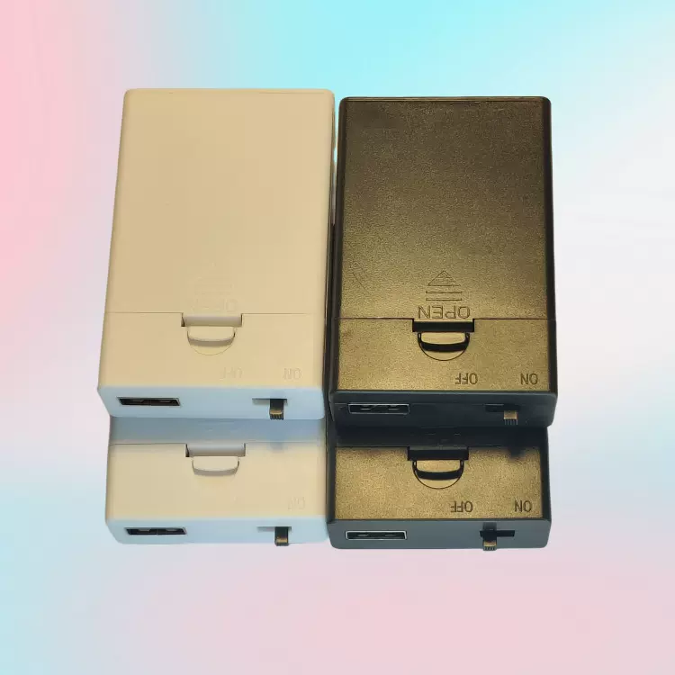 3节5号带USB电池盒  3节5号电池盒带开关盖 3节5号电池盒带USB母