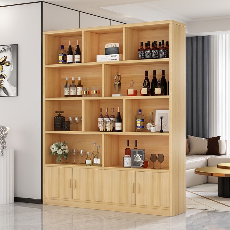 酒架实木书柜落地置物架多层客厅靠墙柜子储物柜学生家用展示酒柜