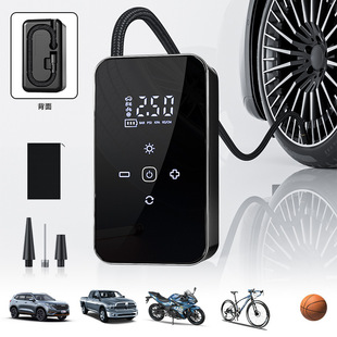 Car Air Pump Wireless Emergency Smart Digital Display Electric Air Pump Car Tire Pump Inflator Cross-Border