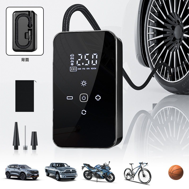 車のエアポンプワイヤレス緊急スマートデジタルディスプレイ電動エアポンプ車のタイヤポンプインフレーターボーダーランド|undefined