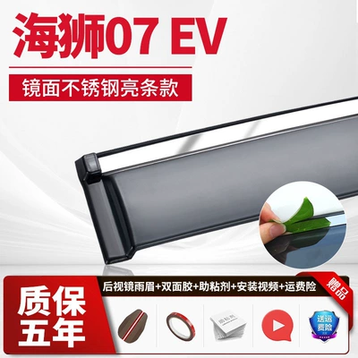 Tang DMI, Han EV, Dolphin, Rain shield - 4-piecessea-lion-07-evstainless-steel-bright-stripsupgraded-and-thickened