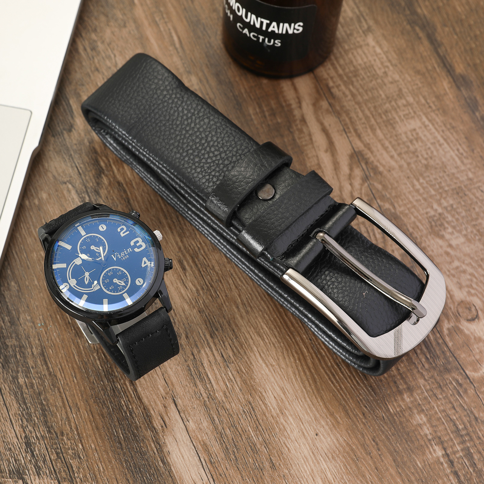 869g Weight Ordinary Glass Mirror Material Titanium Alloy Strap Material Watch Classification Pointer Display Type Single Folding Buckle Buckle Style Rectangle Dial Shape Holiday, Party Occasion Quartz Movement Solid Color Pattern Men's Gender Vintage Style, Simple Style Style Vintage Style Simple Style Solid Color Single Folding Buckle Quartz Men's Watches 3