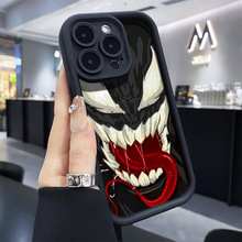 漫威毒液适用iphone17跨境15promax手机壳苹果15pro全包13酷炫14