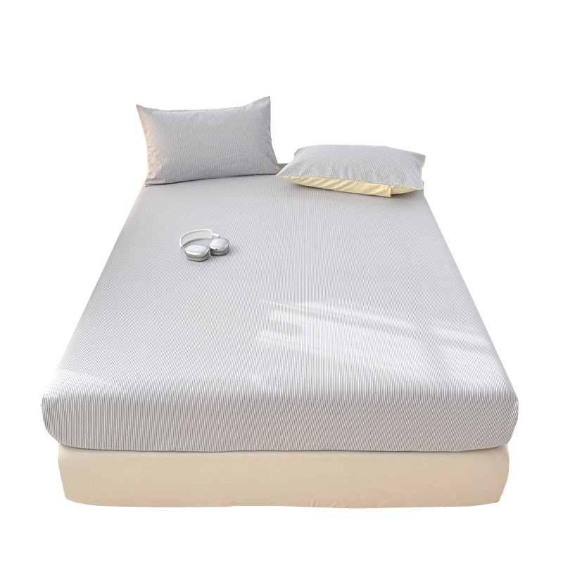 Colcha de cama de algodón de tela gruesa vieja pieza única 100 algodón todo incluido cubierta protectora de colchón 2025 nueva funda de cama gruesa 3