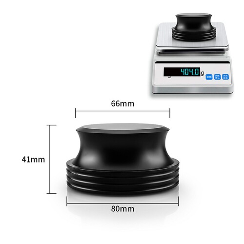 L410S/B Fever LP Black Vinyl Disc Clamper for Aluminum Record Player, Special Disc Clamping Anti-Slip Shock Absorber