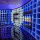 3D abyss mirror luminous floor tile neon background wall bar stage colorful external control induction lasagna mirror