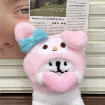 ライン子犬ペンダント小さな人形スクールバッグキーペンダント人形バッグペンダント人形誕生日ギフト|undefined