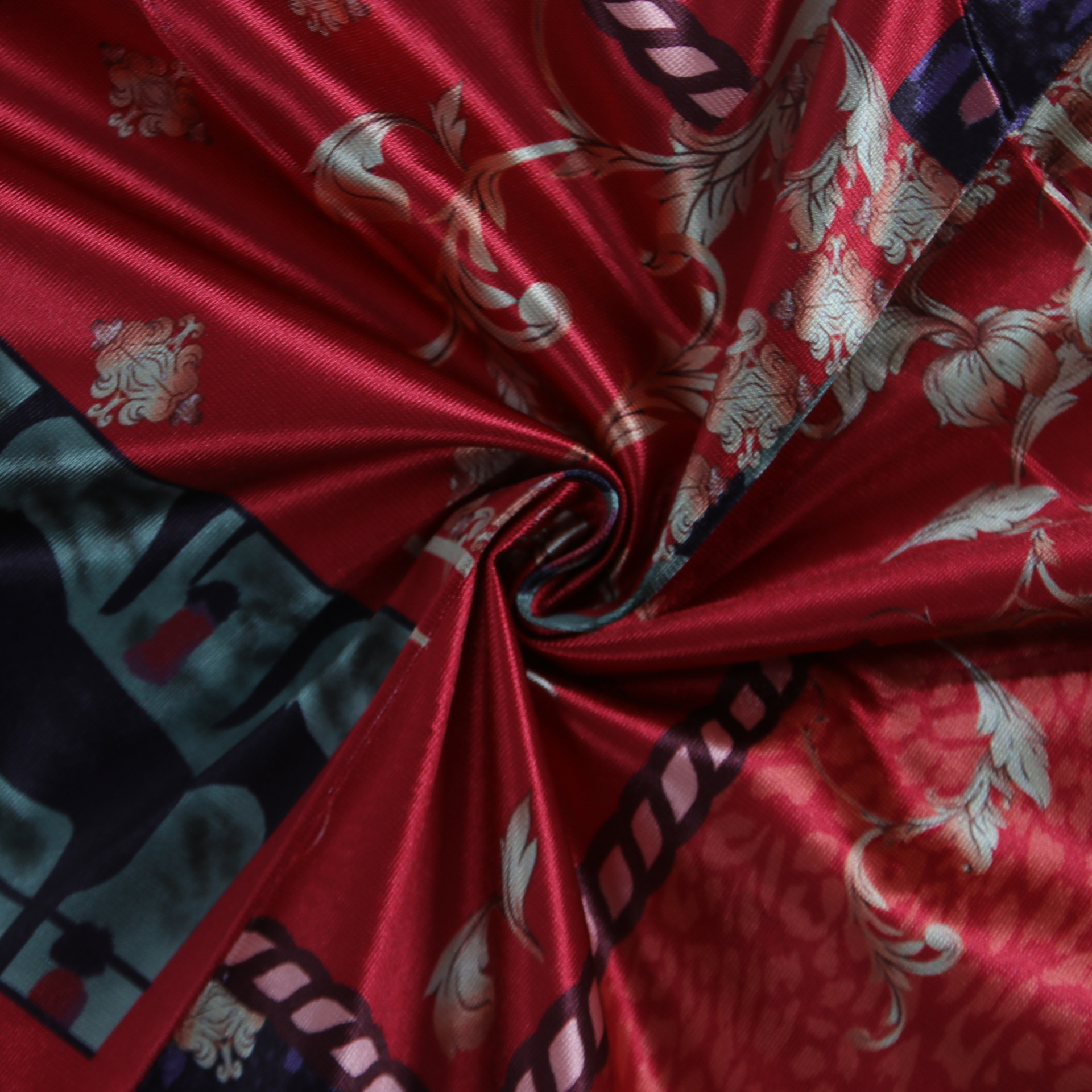 Women's Clothing Sexy Printed Ruffled Lantern Sleeve Hip Hugging Slim Fit Long Sleeve Dress_voghion.com