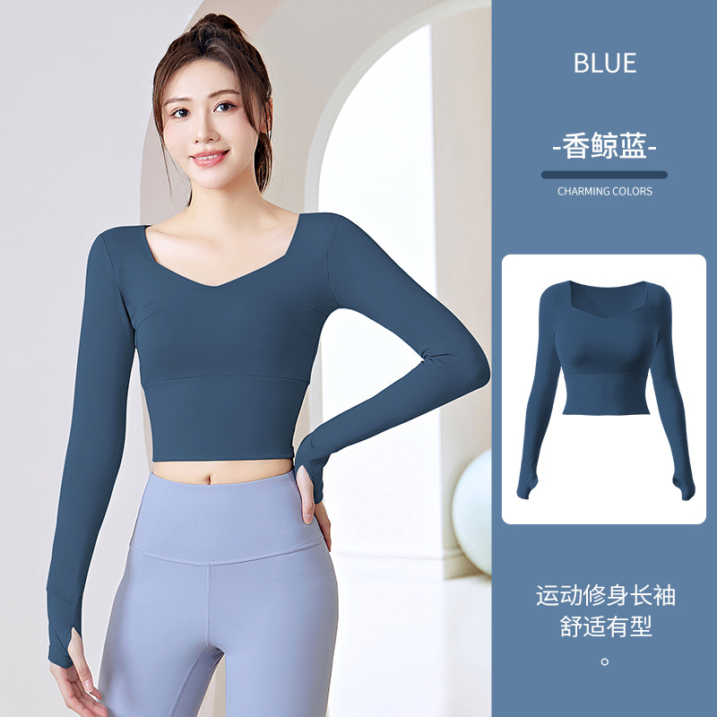 Juyitang スプライスヨガ服トップス女性用ブラジャーなしファッションスポーツスーツハイウエストヒップリフティングフィットネススーツ