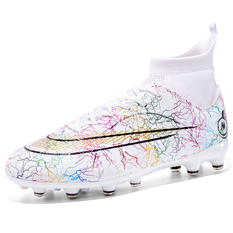 Binbinniao más tamaño de los nuevos hombres de fútbol transpirable zapatos de fútbol de hierba de Interior de uñas largas y cortas zapatos de fútbol