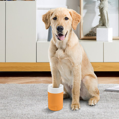 亞馬遜半自動寵物洗腳杯 貓狗洗爪神器 貓狗寵物清潔美容足杯
