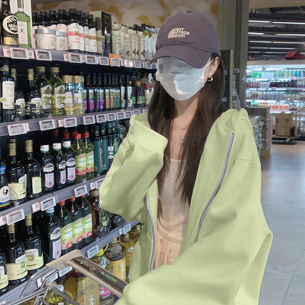 高克重奶呼呼连帽卫衣外套2025新款爆款大码女装休闲外套秋冬开衫