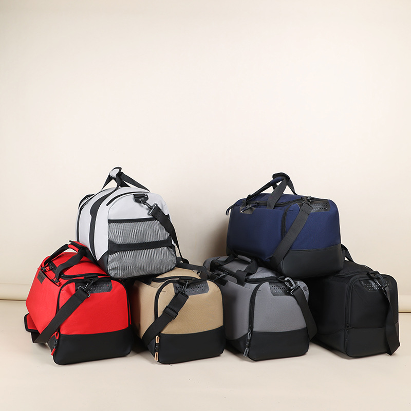 Bolsa de viaje de corta distancia bolsa de fitness bolsa de entrenamiento deportivo de separación húmeda y seca con posición de zapato bolsa de mensajero portátil logotipo personalizado