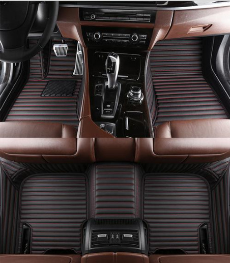 Foreign Trade Supply, In-Stock Full-Coverage Car Floor Mats, Custom-Fit Car Floor Mats, Small Horizontal Stripe Car Floor Mats