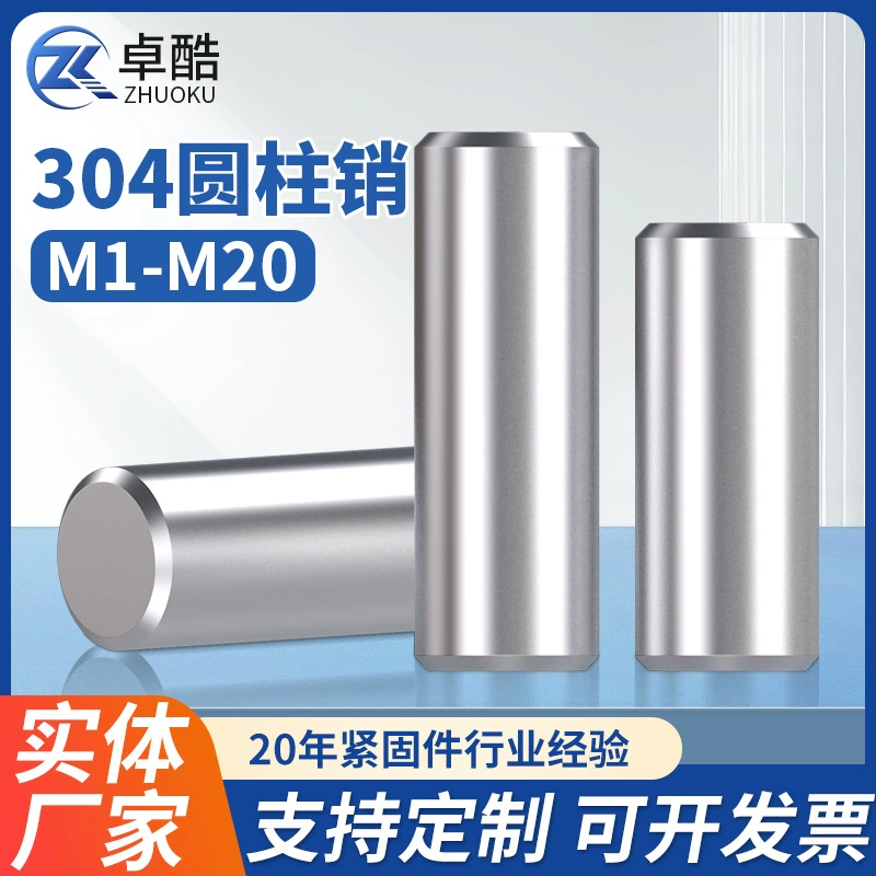 304 штифты из нержавеющей стали штифты твердые цилиндрические штифты с двумя фасками фиксированные штифты прецизионные плоские штифты M1M20
