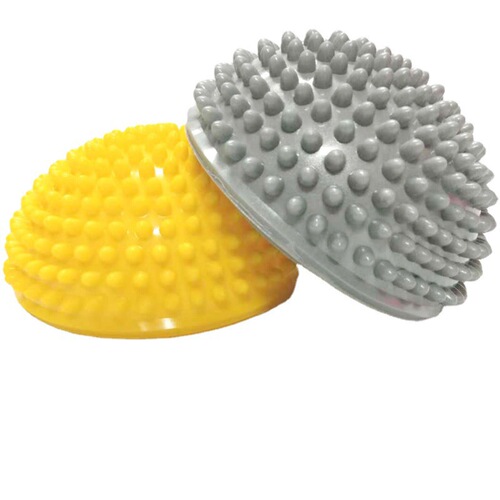 Factory direct sales innovative PVC durian ball, children's sensory training equipment, yoga semicircular ball durian ball feet