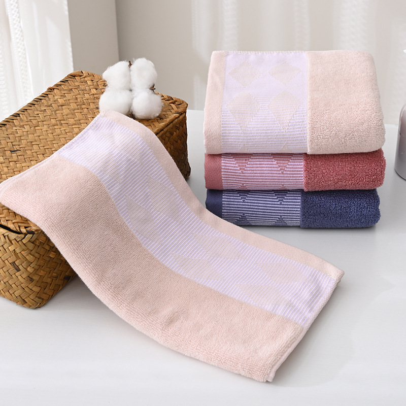Toallas de algodón puro, tipo A, al por mayor, gruesas, suaves, absorbentes, de poliéster y algodón, toallas faciales para adultos, de secado rápido, para lavarse la cara.
