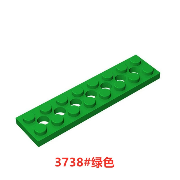 【3738】 2x8 with 7 holes in green 1