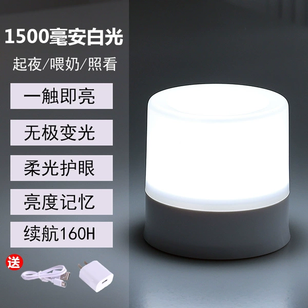 1500 mAh, холодный белый свет, с зарядным адаптером