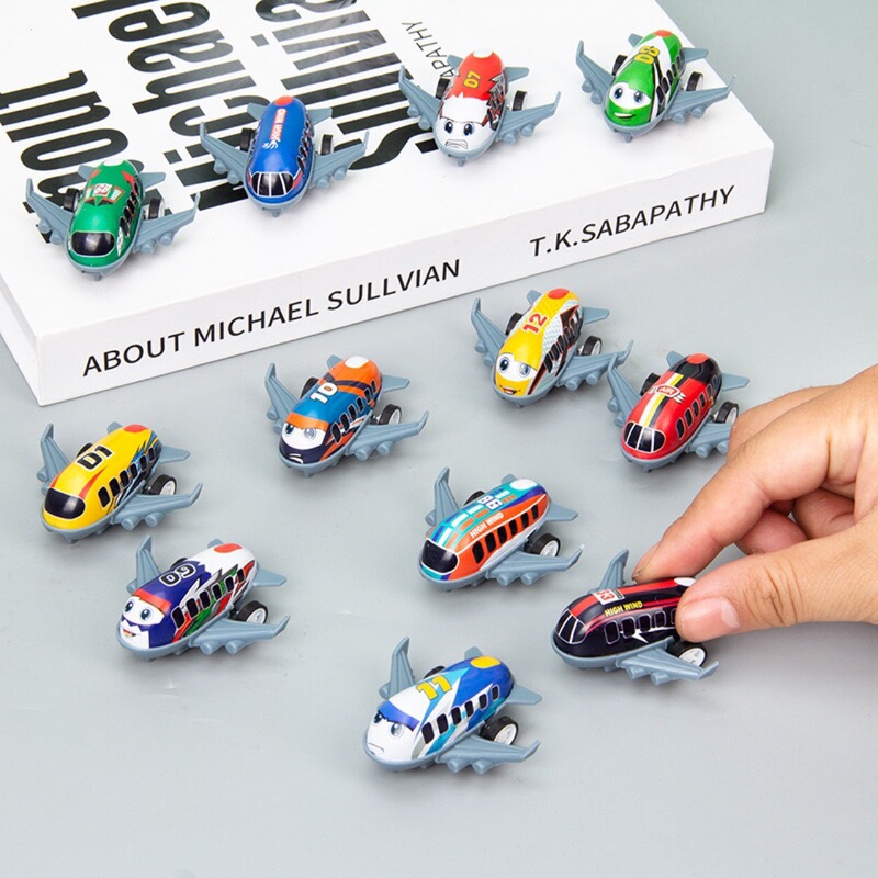 Alloy Huili Aircraft Mini Iron Airliner Model Children's Toy Car Small Gifts Kindergarten Activity Supplies