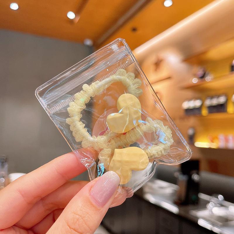 Banda de pelo de intestino delgado de dibujos animados para niños Coreano lindo lazo banda de goma para cabello Niñas bebé no duele cuerda de pelo tocado al por mayor