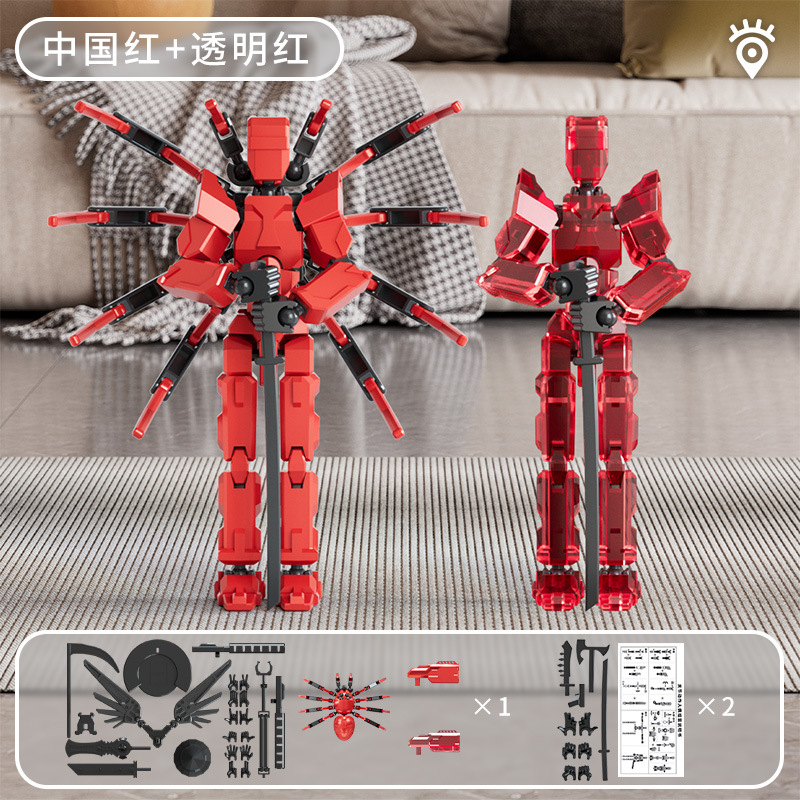 Muñecas móviles multiarticuladas transfronterizas descompactables ensamblables adornos de tendencia de cumpleaños modelo multiforme