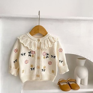 Autumn children's cardigan girl's, sweater, jacket, suitable for spring and autumn, princess style