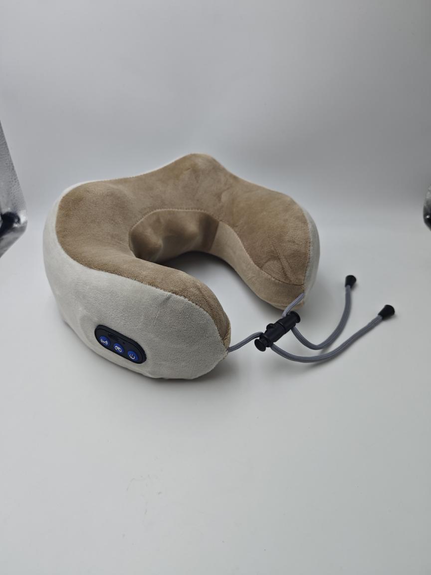 Masaje para el hogar Almohada en forma de U Memoria de algodón Coche portátil de viaje Masajeador de cuello cervical eléctrico Almohada de masaje en forma de U image 28