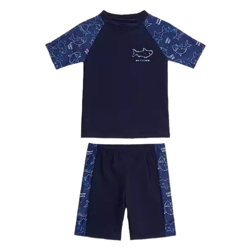 Loose Version of Fat Kidsren's Swimsuit Boys Plus Fat Plus Size Split Swimsuit Youth Swimming Trunks Kidsren's Swimming Suit