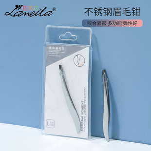 Lamela Fashionable Eyebrow Clip Stainless Steel Eyebrow Pliers Eyebrow Clip Tweezers Oblique Mouth A0170