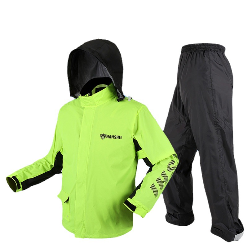 León azul traje impermeable pantalones de lluvia dividida reflectante tráfico motocicleta hombres adultos montar a prueba de lluvia impermeable al por mayor