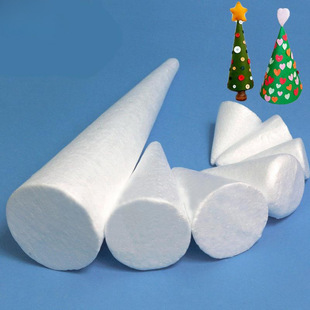 DIY Model Material Handmade Wholesale Christmas Christmas Tree Cone Foam Foam Cone White