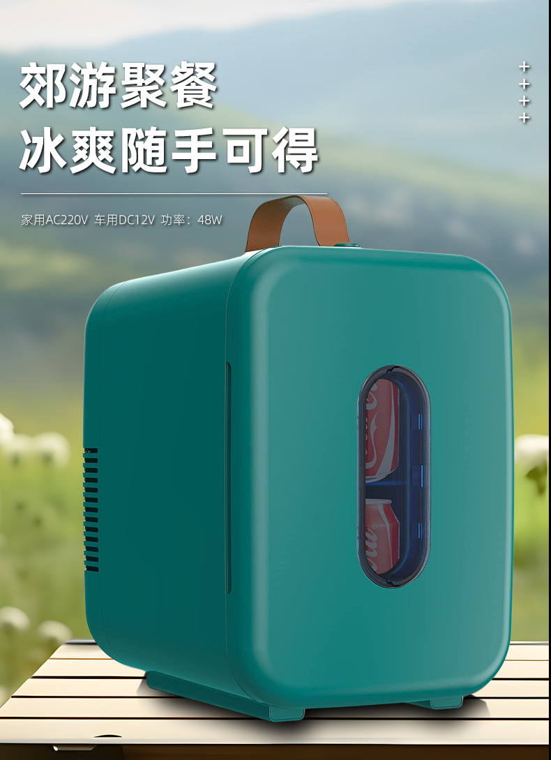 10L Car Refrigerator Refrigeration Mini Refrigerator Car Home Dual-use Student Dormitory Mini Refrigerator Mini Car Cooling and Heating Box