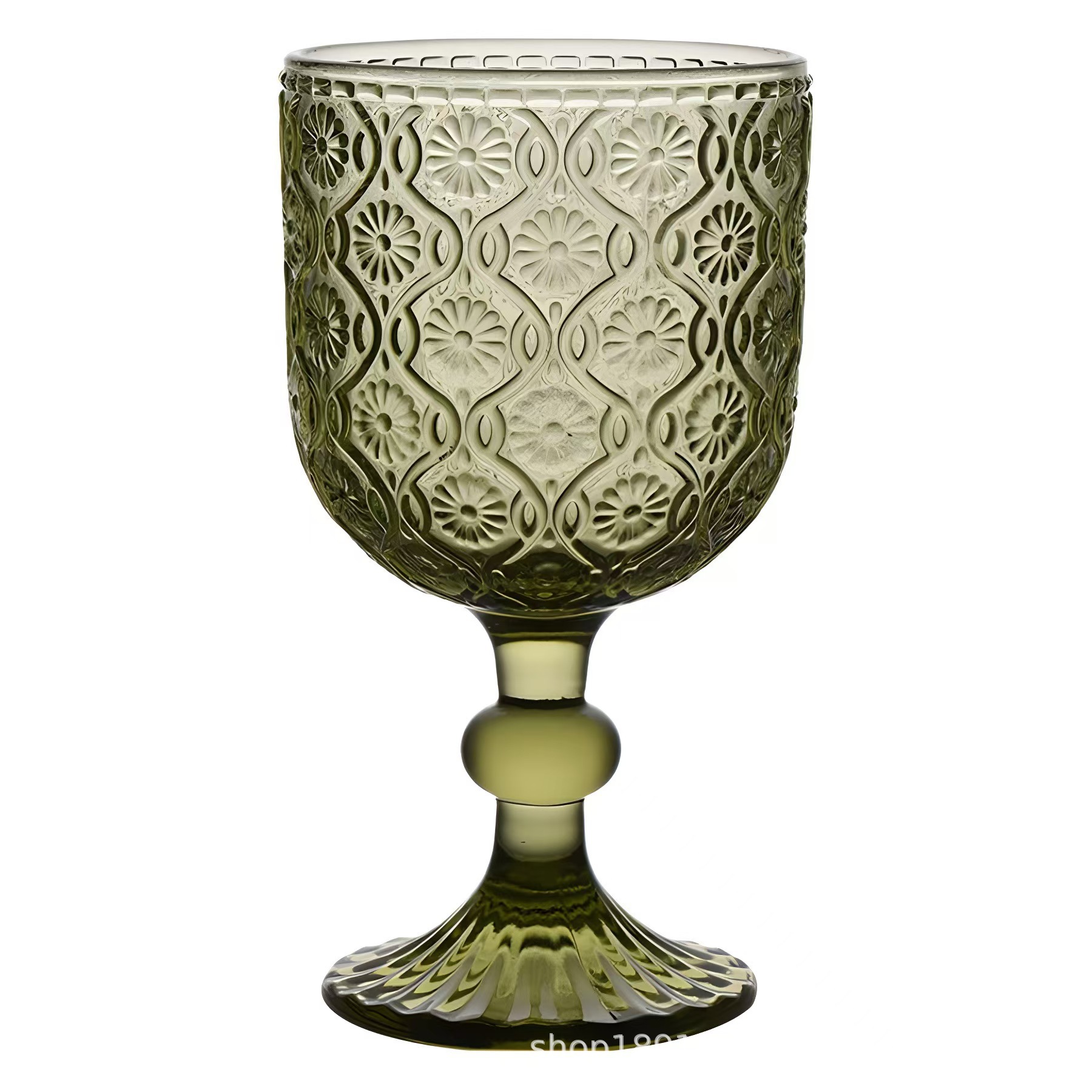 Nuevo retrógrado tallado alto taza de agua taza de vino taza de bebida creativa elegante casa hotel café utensilios de vino