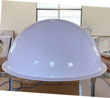 亚克力透明半球亚克力有机玻璃装饰灯罩球乳白色灯饰展示盒太空舱