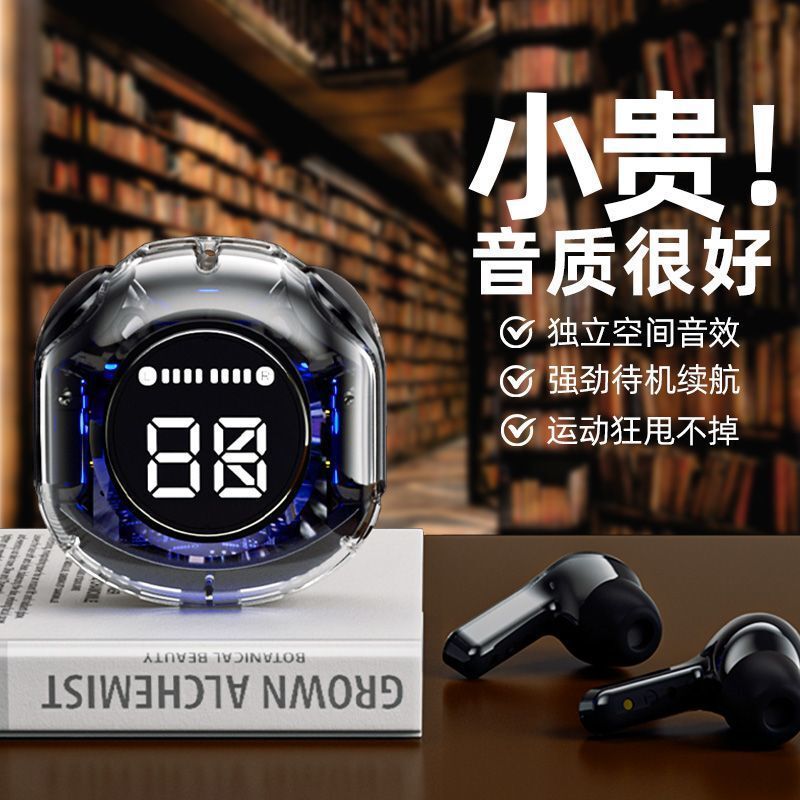 2025 新しい Bluetooth ヘッドセット透明デジタルディスプレイ XT18 Bluetooth ヘッドセットワイヤレスクロスボーダー ai32 Bluetooth ヘッドセットノイズリダクション|undefined
