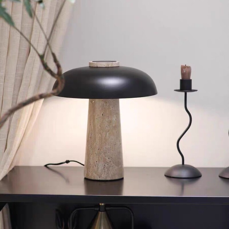 ナイトライトデンマークキノコ洞窟石テーブルランプ寝室ポータブル充電タッチベッドサイド雰囲気ランプ充電ポータブル|undefined
