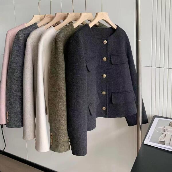 Woolen double-sided design woolen coat