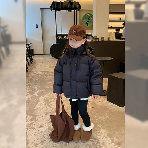Girls Dupont three-proof down jacket  autumn and winter new children's 90 white duck down hooded jacket warm top