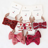 Children's hair accessory with bow, hair rope, genuine set, wholesale, suitable for import