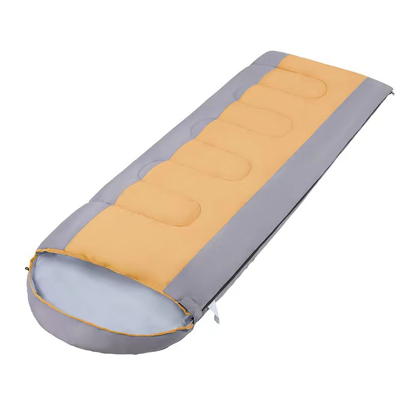 Saco de dormir portátil para camping, lavable, individual o doble, con capucha, versión gruesa para otoño e invierno