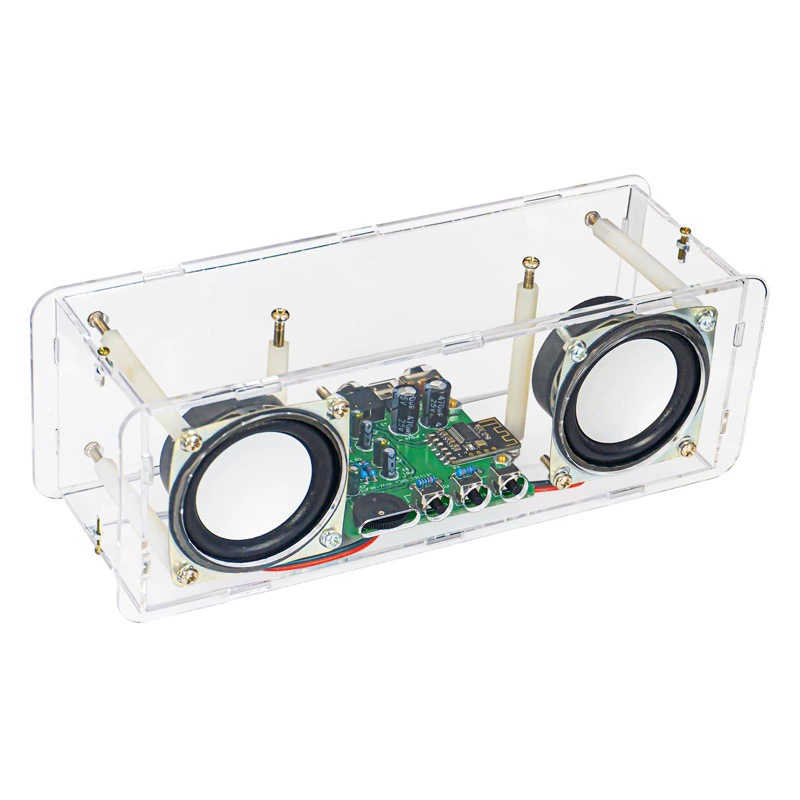 Комплект для сборки Bluetooth-колонки: стереоусилитель, маленький динамик, детали для практики пайки WK-56-89