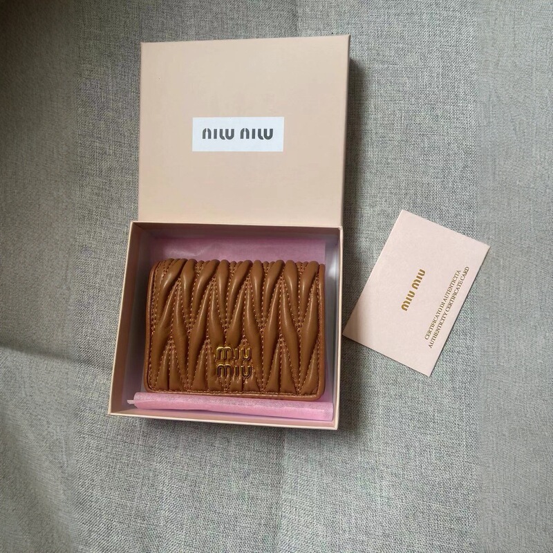 Miun Pleated Small Bag for Women, Trendy Short Coin Purse, Lipstick Bag, Genuine Leather Chain Bag, Card Holder, Wallet