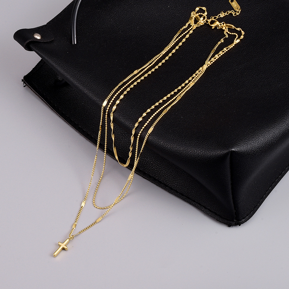 Minimalist Layered Necklace In Gold Delicate Chain Quiet Luxury_voghion.com