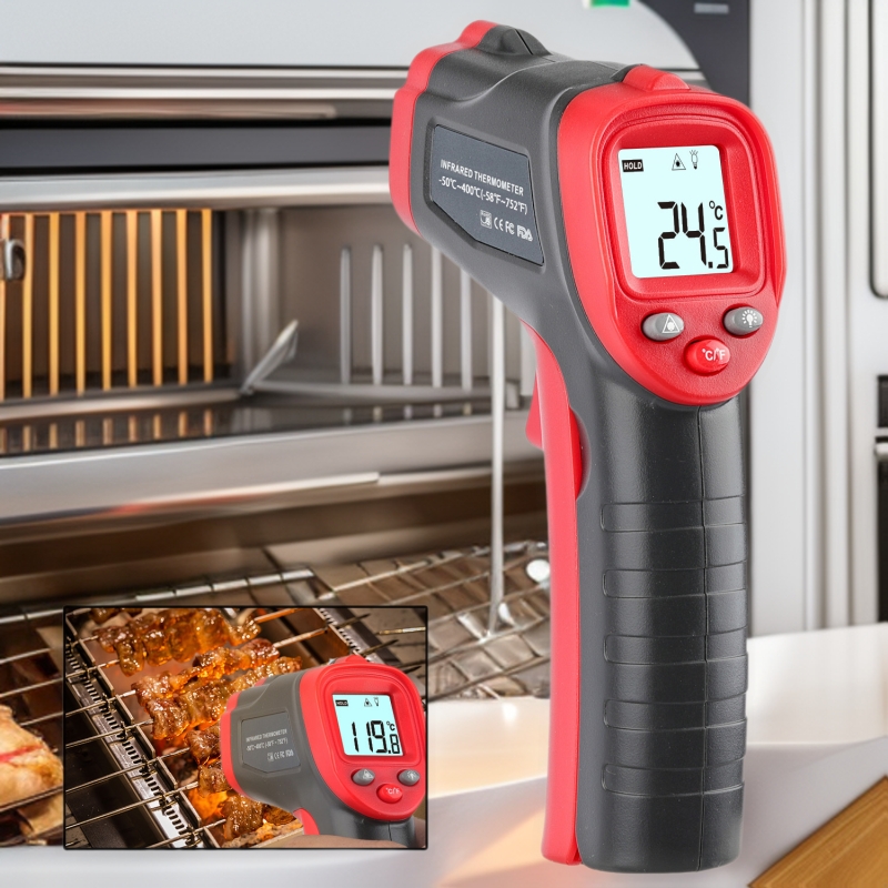 WINTACT红外线温控测温仪工业烘焙空调冰箱冷暖计WT319A WT319B