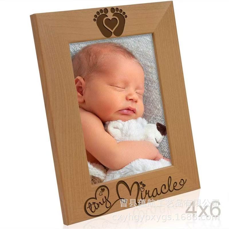 Wooden Baby Growth Record Photo Frame DIY Photo Wall Home Decoration Display Frame Baby 100-Day Photo Frame Wooden Baby Growth Record Photo Frame DIY Photo Wall Home Decoration Display Frame Baby 100-Day Photo Frame