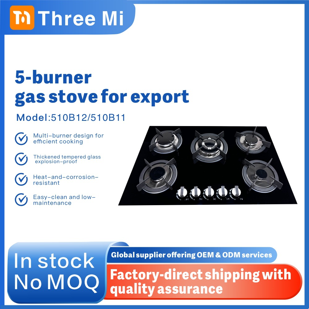 5-Burner Gas Cooktop | NG/LPG | Built-in | Dropshipping